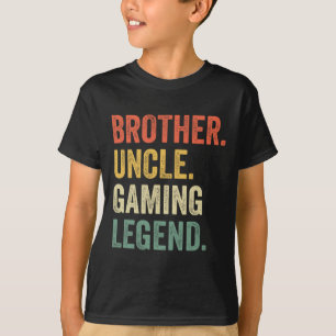 Lustiger Gamer-Bruder Onkel Gaming-Legende Vintage T-Shirt