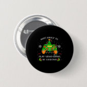 Lustiger Gamer, der am wahrscheinlichsten Videospi Button (Vorne & Hinten)