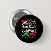 Lustiger Gamer, der am wahrscheinlichsten Videospi Button (Vorne & Hinten)
