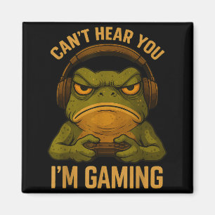 Lustiger Gamer-Frosch-Kunst-Grafik-Shirt Männer Ju Magnet