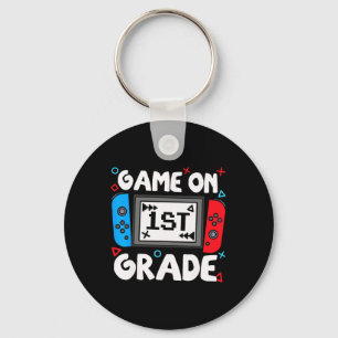 Lustiger Gamer Game On 1. Klasse Ck Zur Schule Kin Schlüsselanhänger