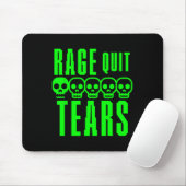 Lustiger Gamer Gaming Sarkasmus Rage Quit Noob Trä Mousepad (Mit Mouse)