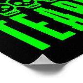 Lustiger Gamer Gaming Sarkasmus Spiel Nerd Patch T Poster (Ecke)