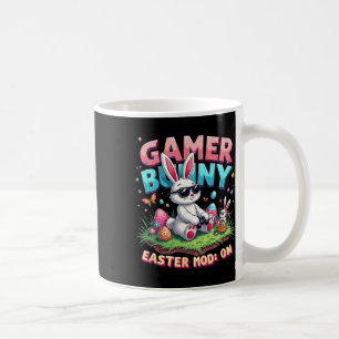 Lustiger Gamer-Hase Oster-Mod auf lustigem Gaming- Kaffeetasse