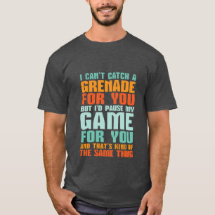 Lustiger Gamer-Liebe-T - Shirt pausiere ich mein