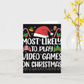 Lustiger Gamer Weihnachten Wahrscheinlich Videospi Karte (Gelbe Blume)