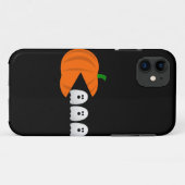 lustiger Gamer zwischen Kürbisgeister-Retro Case-Mate iPhone Hülle (Rückseite (Horizontal))