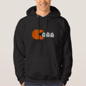 lustiger Gamer zwischen Kürbisgeister-Retro Hoodie (Vorderseite)