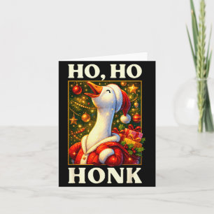 Lustiger Gänse Ho Ho Hup Weihnachtsoutfit für Männ Karte