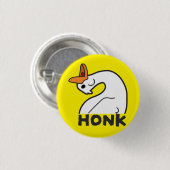 Lustiger Gänseknopf Button (Vorne & Hinten)