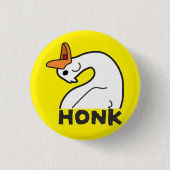 Lustiger Gänseknopf Button (Vorderseite)