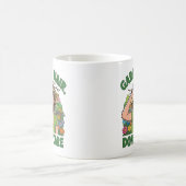 Lustiger Gartnerbecher 'Gartenfrisur ist egal' Kaffeetasse (Mittel)