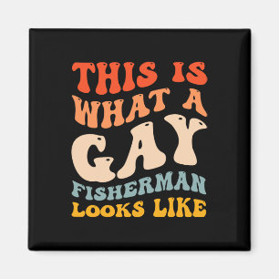 Lustiger Gay-Pride-Angler Was Ein Schwuler Angler  Magnet