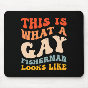 Lustiger Gay-Pride-Angler Was Ein Schwuler Fischer Mousepad