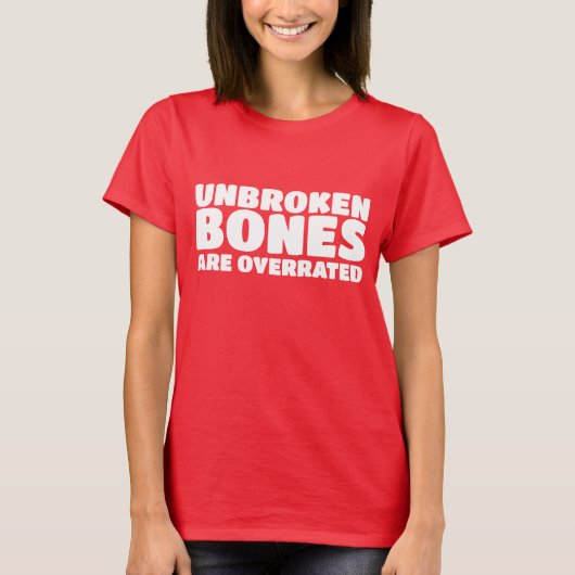 lustiger gebrochener Knochensturm T-Shirt (Vorderseite)