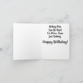 Lustiger Geburtstag. Button gefährlich werden. Karte (Innenseite)