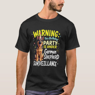Lustiger Geburtstag Deutscher Schäferhund T-Shirt