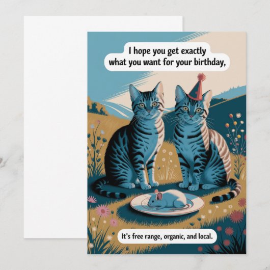 lustiger geburtstag einladung (Vorne/Hinten)