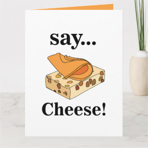 Lustiger Geburtstag für Käse-Liebhaber Karte