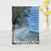 Lustiger Geburtstag! Karte (Gelbe Blume)