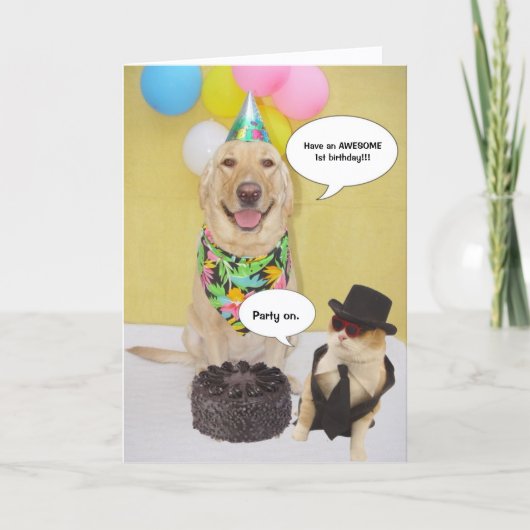 Lustiger Geburtstag Karte (Vorderseite)