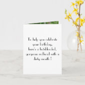 Lustiger Geburtstag mit schöner Frau Karte (Gelbe Blume)