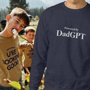 Lustiger Geburtstag Papa - Unterstützt von DadGPT  Sweatshirt