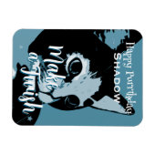 Lustiger Geburtstag Purrthday Katze Magnet (Horizontal)