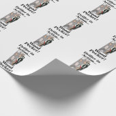 Lustiger Geburtstag Specht Vogel Geschenkpapier (Ecke)