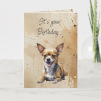 Lustiger Geburtstag Süßer Chihuahua Hund