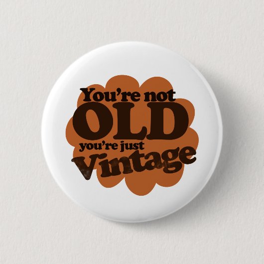 Lustiger Geburtstag über dem Berg Button (Vorderseite)