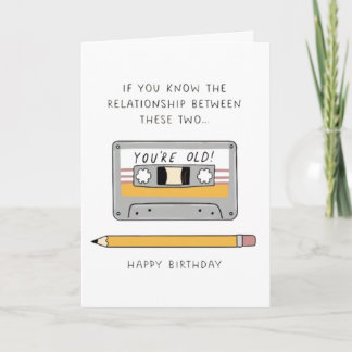 Lustiger Geburtstag zum Altwerden Karte