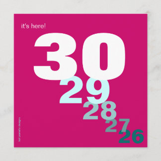 Lustiger Geburtstags-Count-down für ihre Party Einladung