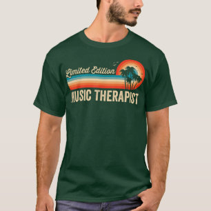 Lustiger Geburtstags-Shirt für Musiktherapeut Retr T-Shirt