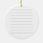 Lustiger Geburtstagsaufkleber Keramik Ornament (Hinten)