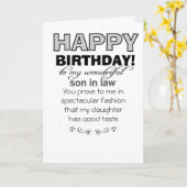 lustiger Geburtstagssohn Karte (Gelbe Blume)