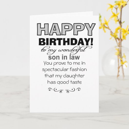 lustiger Geburtstagssohn Karte (Gelbe Blume)