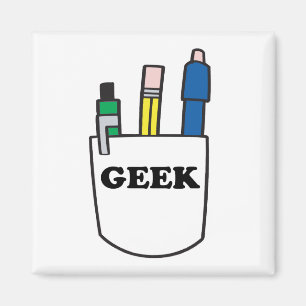 Lustiger GEEK Taschenschutz Magnet