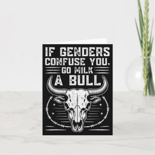 Lustiger Geh Milch Einen Bullen Zitat Wenn Geschle Karte