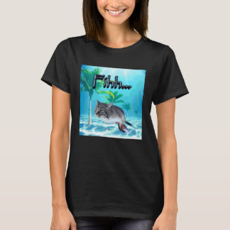 Lustiger Gehirnverfall Gen Z Humor Katze Meme fihh T-Shirt
