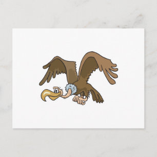 Lustiger Geier Postkarte