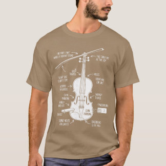 Lustiger Geiger Geigenspieler Musiker Humor Gesche T-Shirt