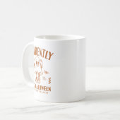 Lustiger Geist Anscheinend mag ich Halloween Kaffeetasse (Vorderseite Links)