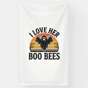 Lustiger Geist Biene Wortspiel Vintage Halloween T Banner