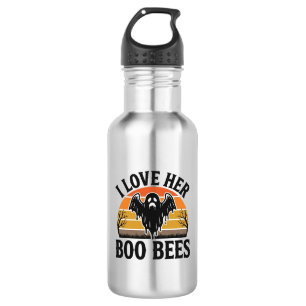 Lustiger Geist Biene Wortspiel Vintage Halloween T Edelstahlflasche