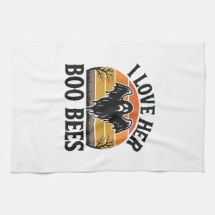 Lustiger Geist Biene Wortspiel Vintage Halloween T Geschirrtuch