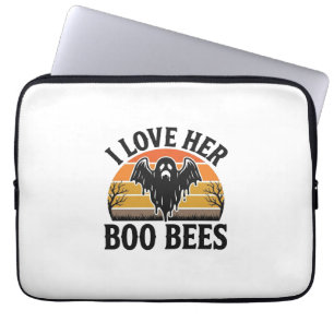 Lustiger Geist Biene Wortspiel Vintage Halloween T Laptopschutzhülle