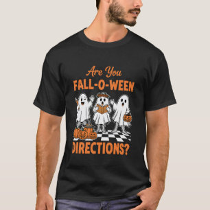 Lustiger Geist bist du Fall-O-Ween Richtungslehrer T-Shirt