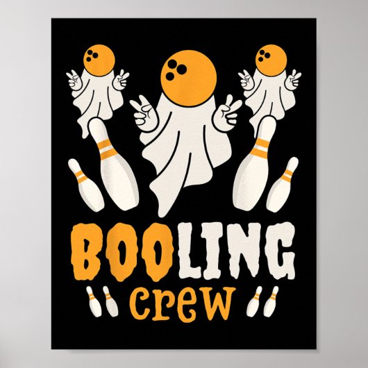 Lustiger Geist Boo Booling Liebhaber Faules Hallow Poster (Vorne)
