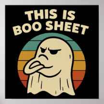 Lustiger Geist "Das ist Boo-Blatt" Retro-Halloween